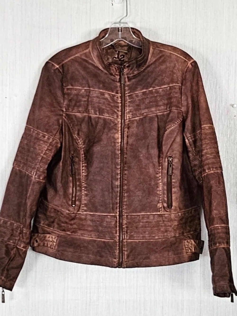 Womens J2 Faux Leather Jacket size Medium.